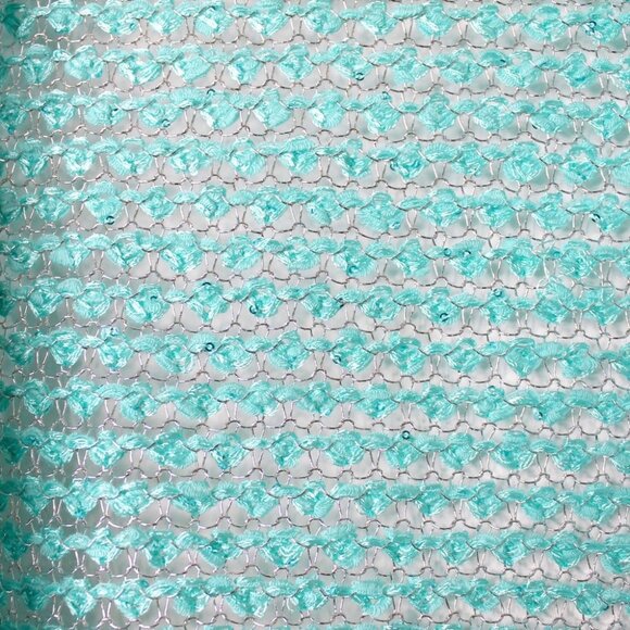 NWT Leshop Y2K Retro Style Turquoise Knit Cardigan Size S - Picture 11 of 13